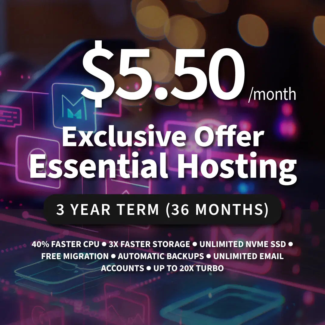 Essential Hosting 3 Year Term (36 Months)